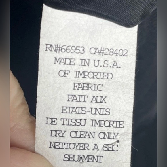 Vintage 90s Cynthia Steffe Black Lined‎ Blazer Jacket Ruffle Lace Trim Size 10 - Picture 4 of 6